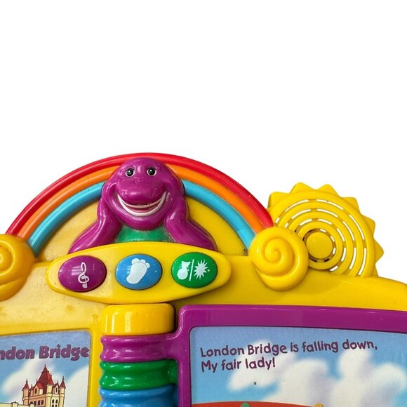 Mattel Barney Musical Nursery Rhymes Piano Book Electronic Interactive Toy 2001 - Picture 2 of 5